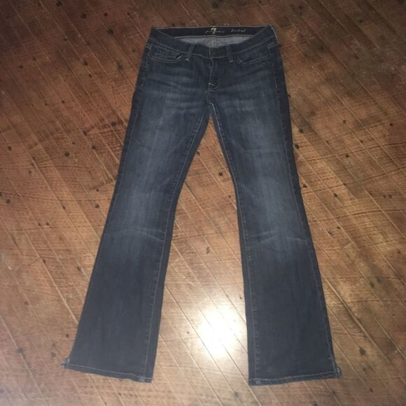 7 for All Mankind bootcut dark wash 27 jeans - Picture 2 of 5